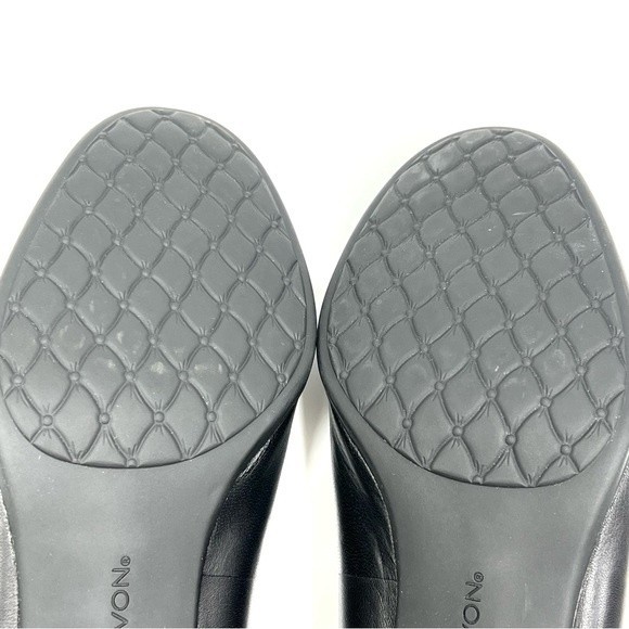 8D 8W 8 WIDE WIDTH Aravon Womens Classic Career Dress Black Leather Pumps Heels - Picture 11 of 15